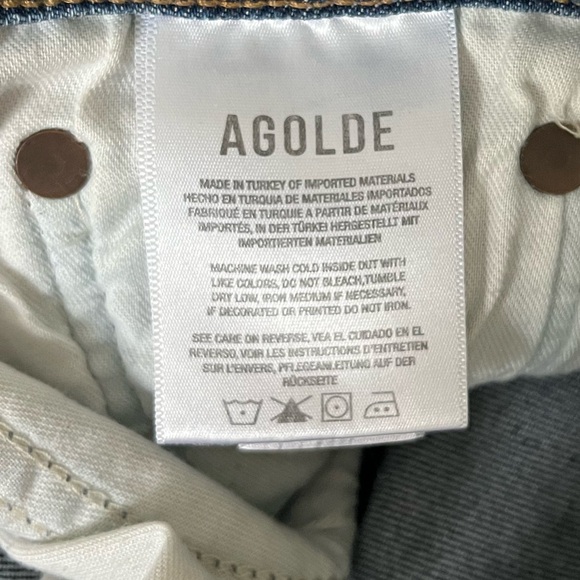 AGOLDE Riley High Rise Womens Jeans Straight Leg Size 31 - Picture 8 of 14